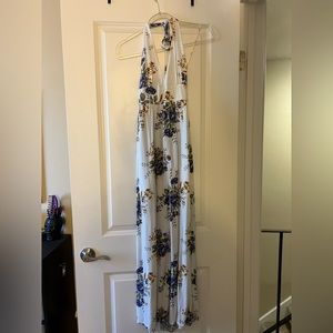 White floral dress